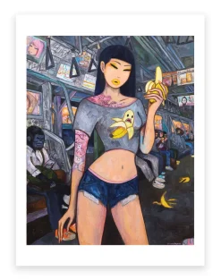 Banana Girl Art Print