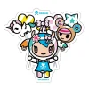 Celebration Mozzarella Die Cut Sticker