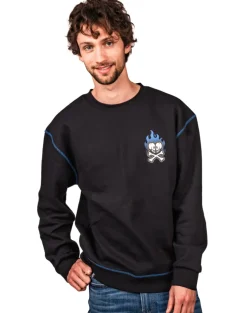 Flaming Kaiju Crewneck Sweatshirt