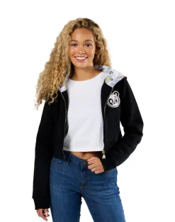 Peace & Bears Cropped Hoodie