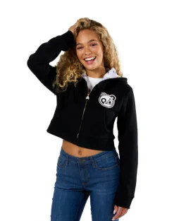 Peace & Bears Cropped Hoodie