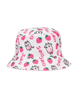Strawberry Patch Reversible Bucket Hat