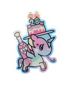 20th Anniversary 20 Candles Large Sticker