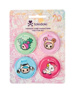 20th Anniversary Chibi 4 Character Button Set