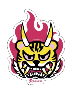 Tigeroni Flames Die Cut Sticker