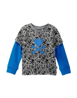 tokidoki Bambino Twofer Long Sleeve Tee (Dark Grey)