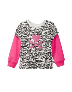 tokidoki Bambino Twofer Long Sleeve Tee (Light Grey)