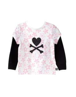 tokidoki Bambino Twofer Long Sleeve Tee (White)