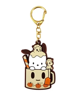 tokidoki x Hello Kitty and Friends Pumpkin Spice Rubber Keychain Blind Box