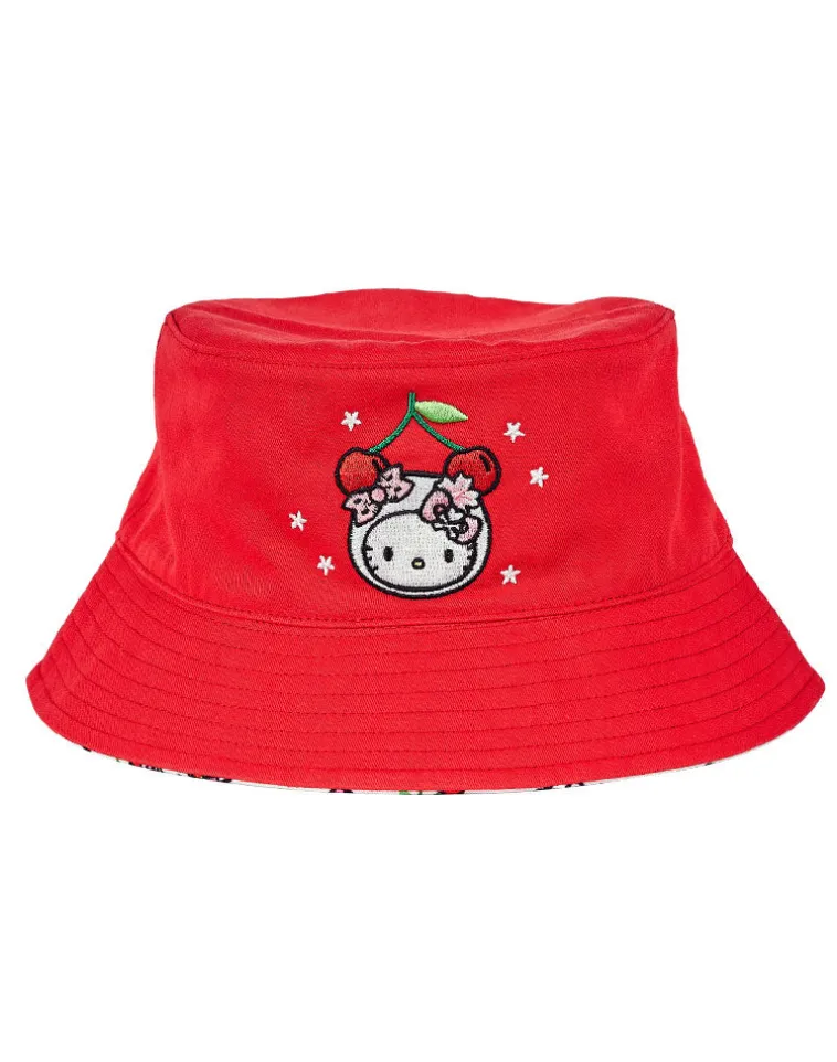 tokidoki x Hello Kitty Cherry Kitty Reversible Bucket Hat