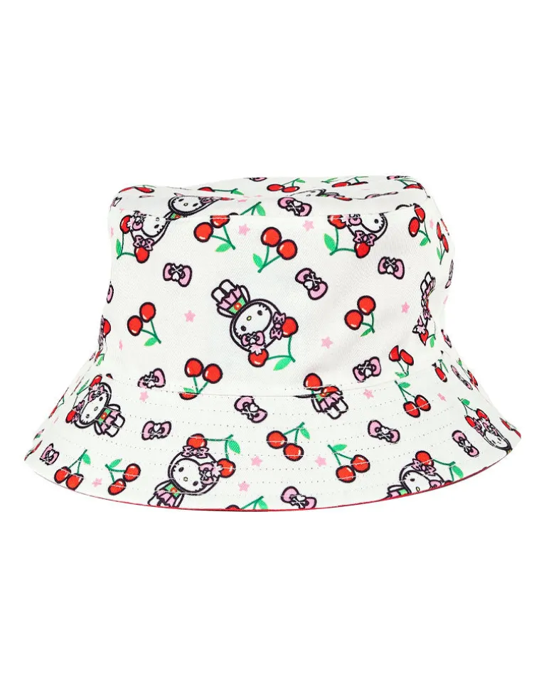tokidoki x Hello Kitty Cherry Kitty Reversible Bucket Hat
