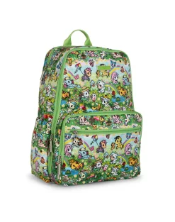 tokidoki x JuJuBe Be Charged + Insulated Bottle Bag + Zealous Backpack Meadow Blooms Bundle